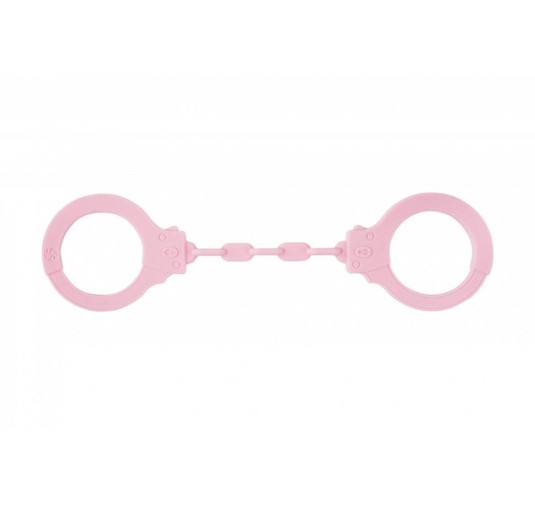 Kajdanki-Silicone Handcuffs Party Hard Suppression Pink